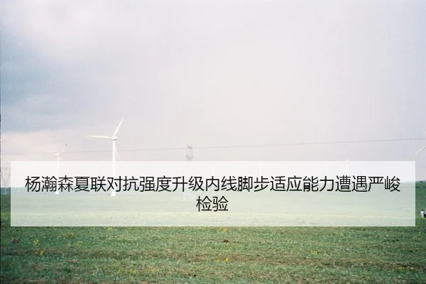 杨瀚森夏联对抗强度升级内线脚步适应能力遭遇严峻检验